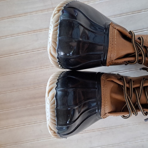 NWOT Madden Girl Flurry Flannel Lined Waterproof Duck Mid-Calf Rubber Boots - Picture 4 of 8